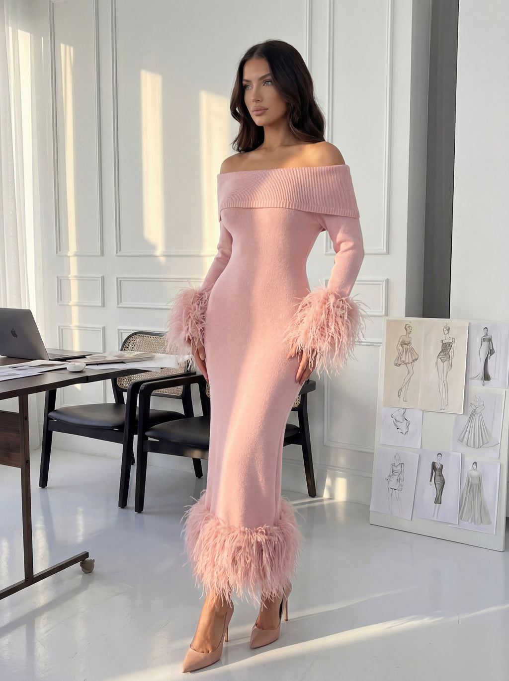 Maxi sweater dress
