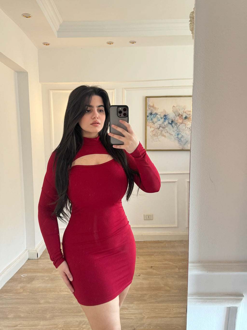 Red dress
