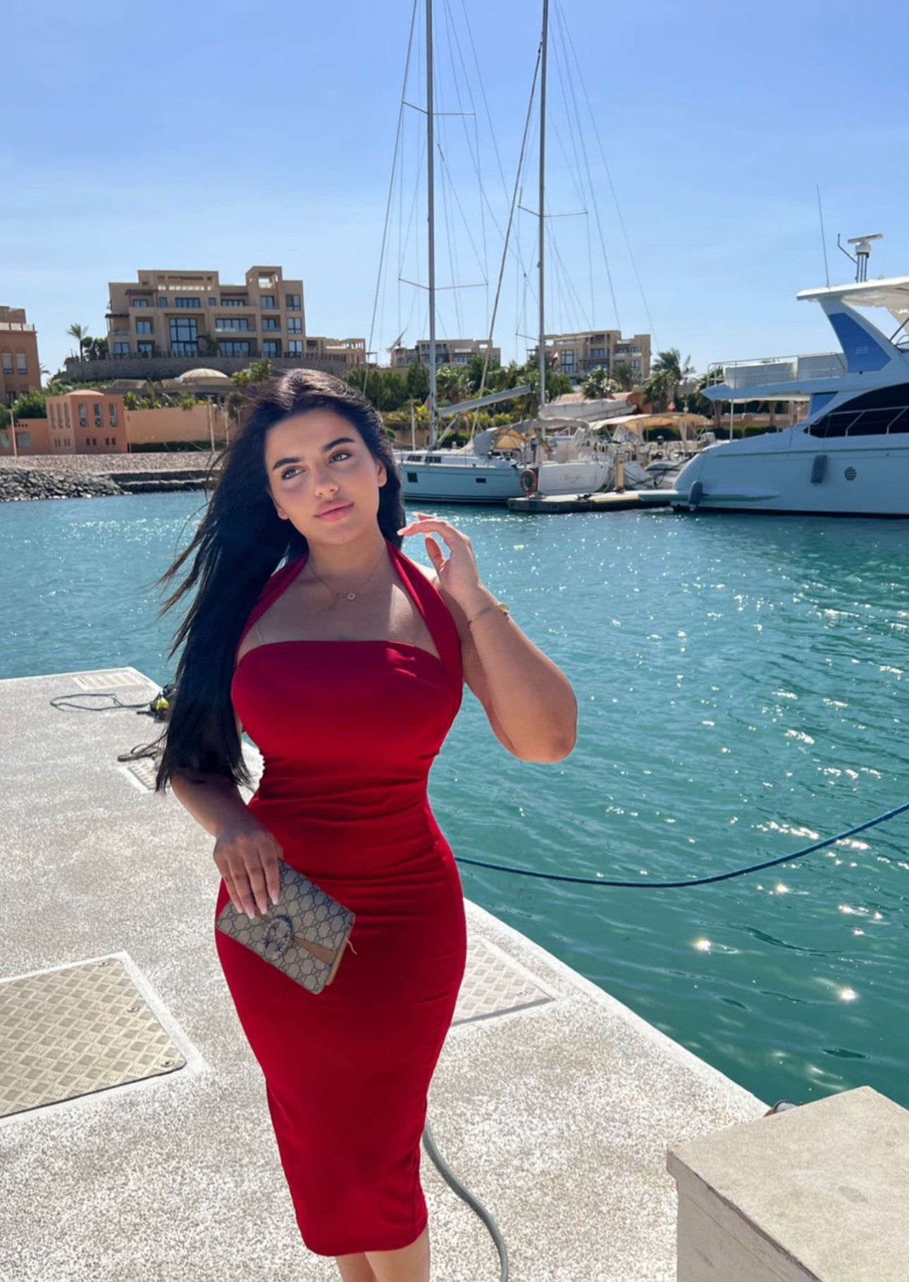 Neck dress