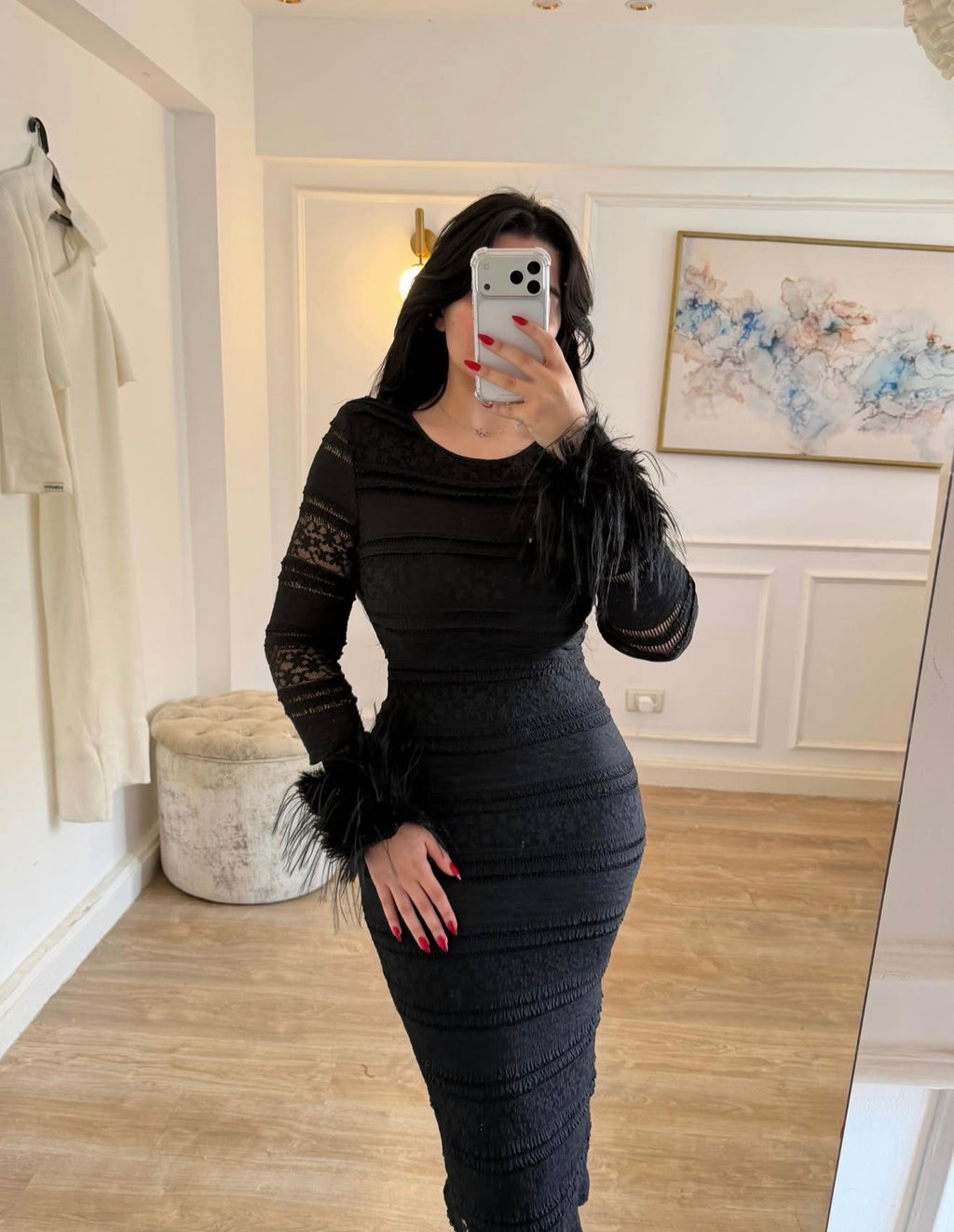 Fur dress