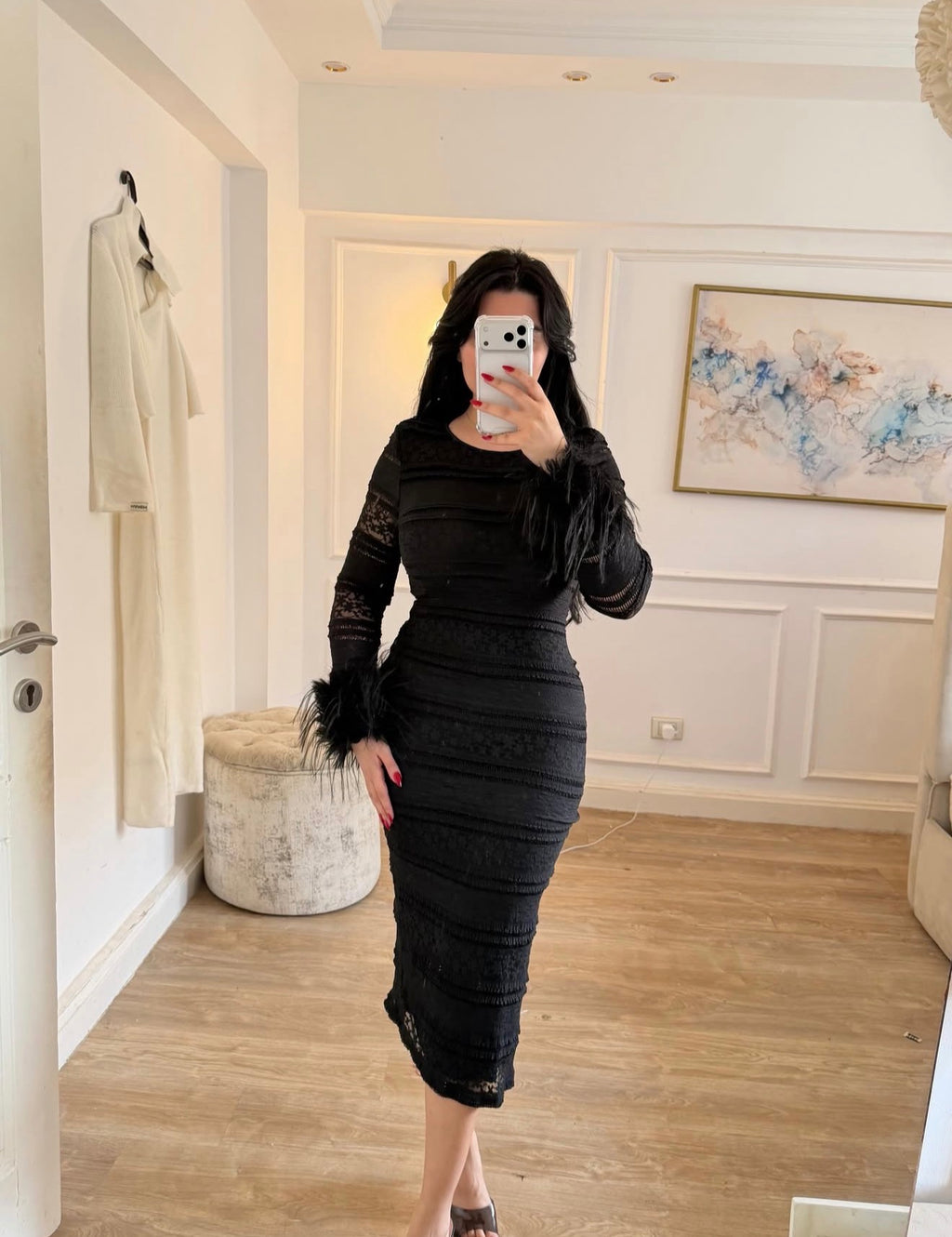 Fur dress