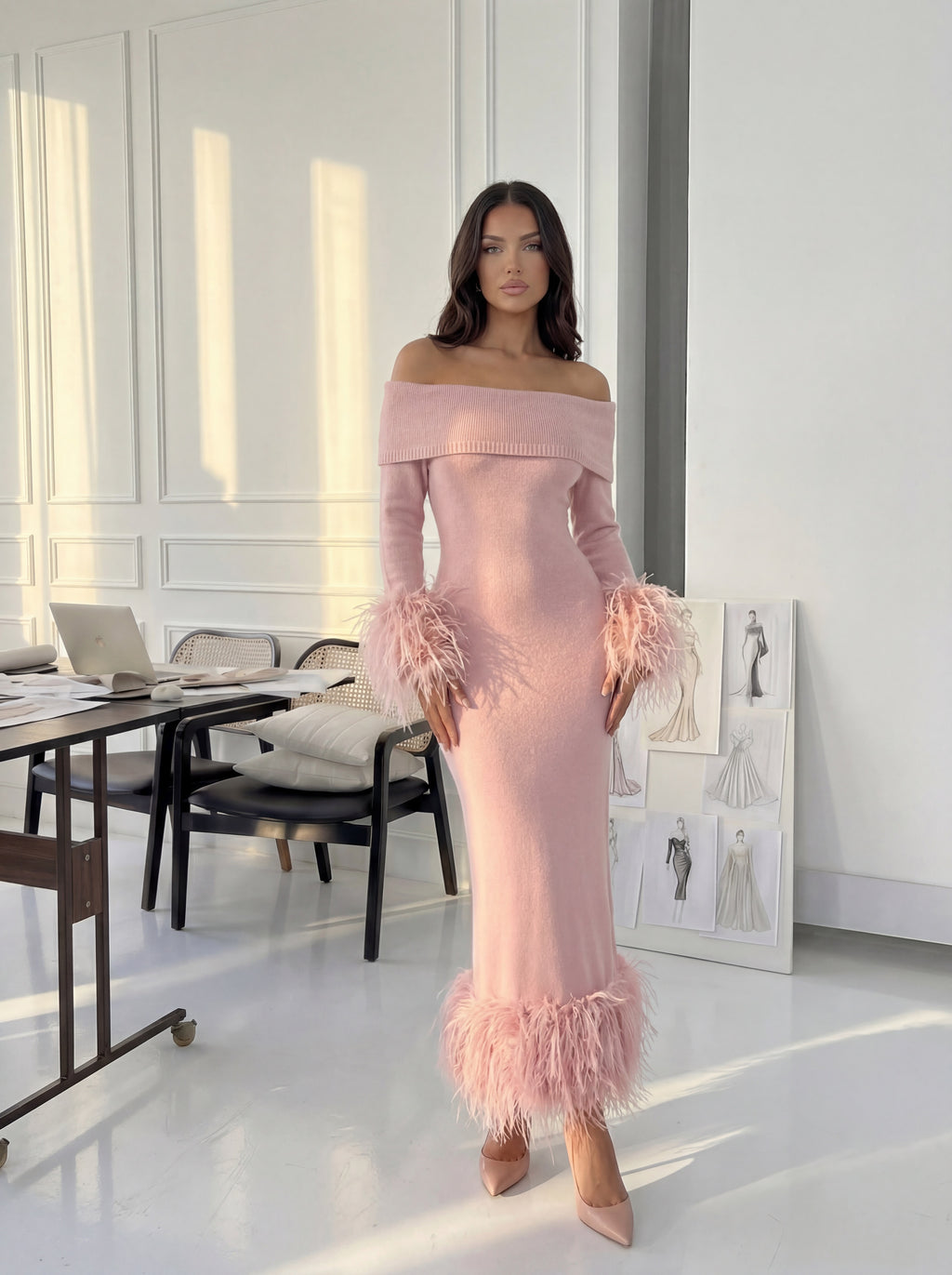 Maxi sweater dress