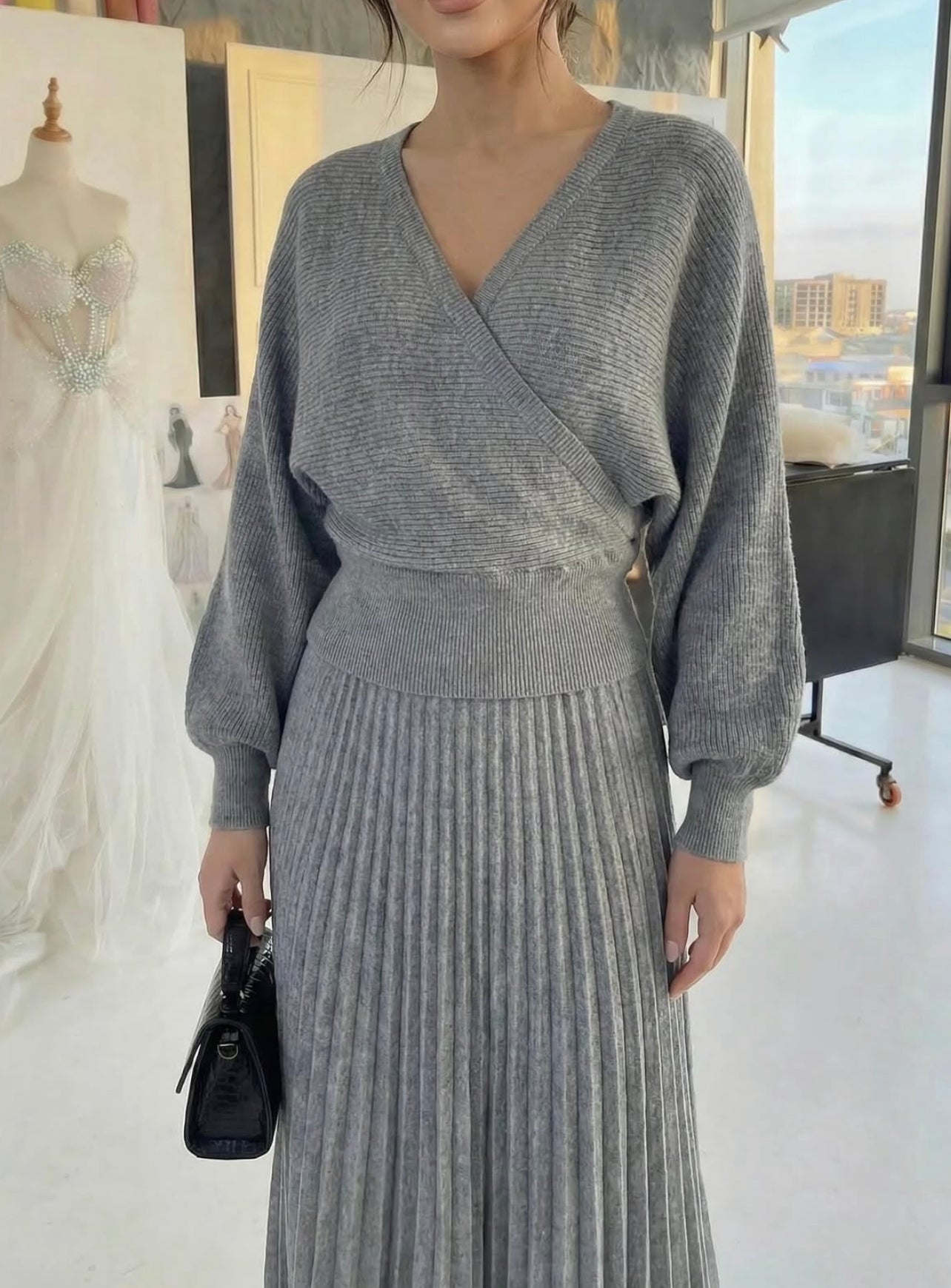 2p sweater and skirt