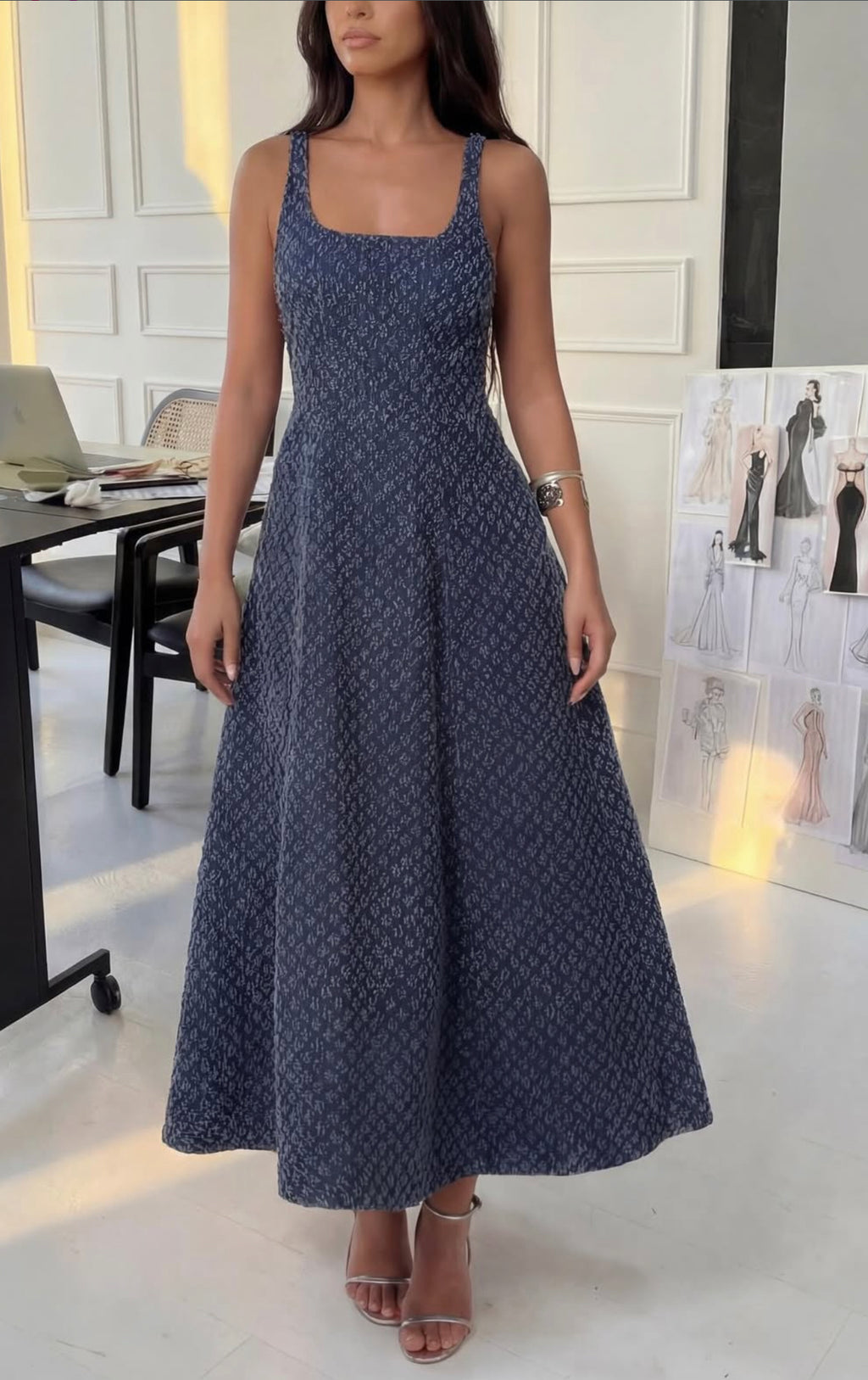 Denim dress