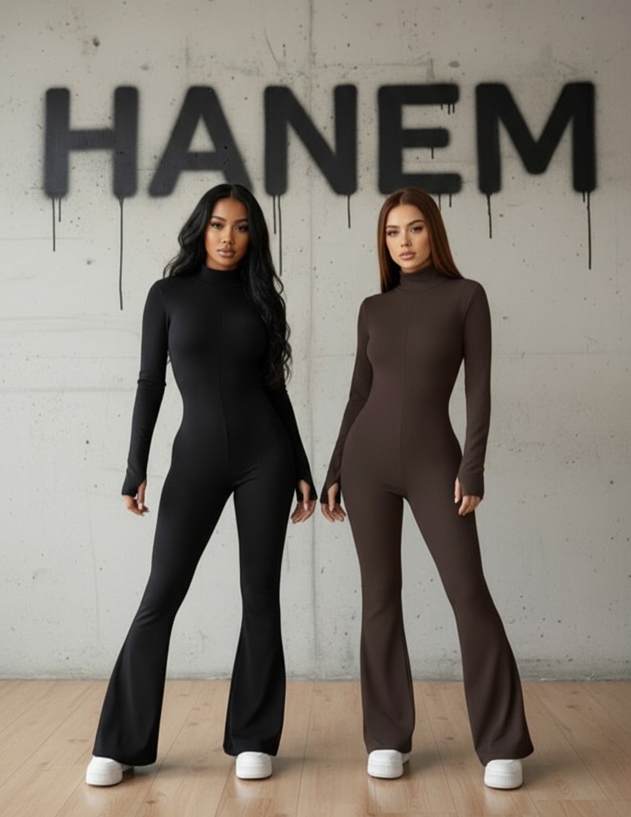 FITTED FLARE JUMPSUIT