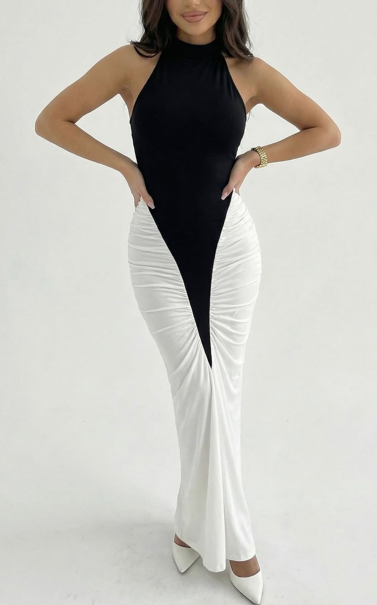 Black and white dress