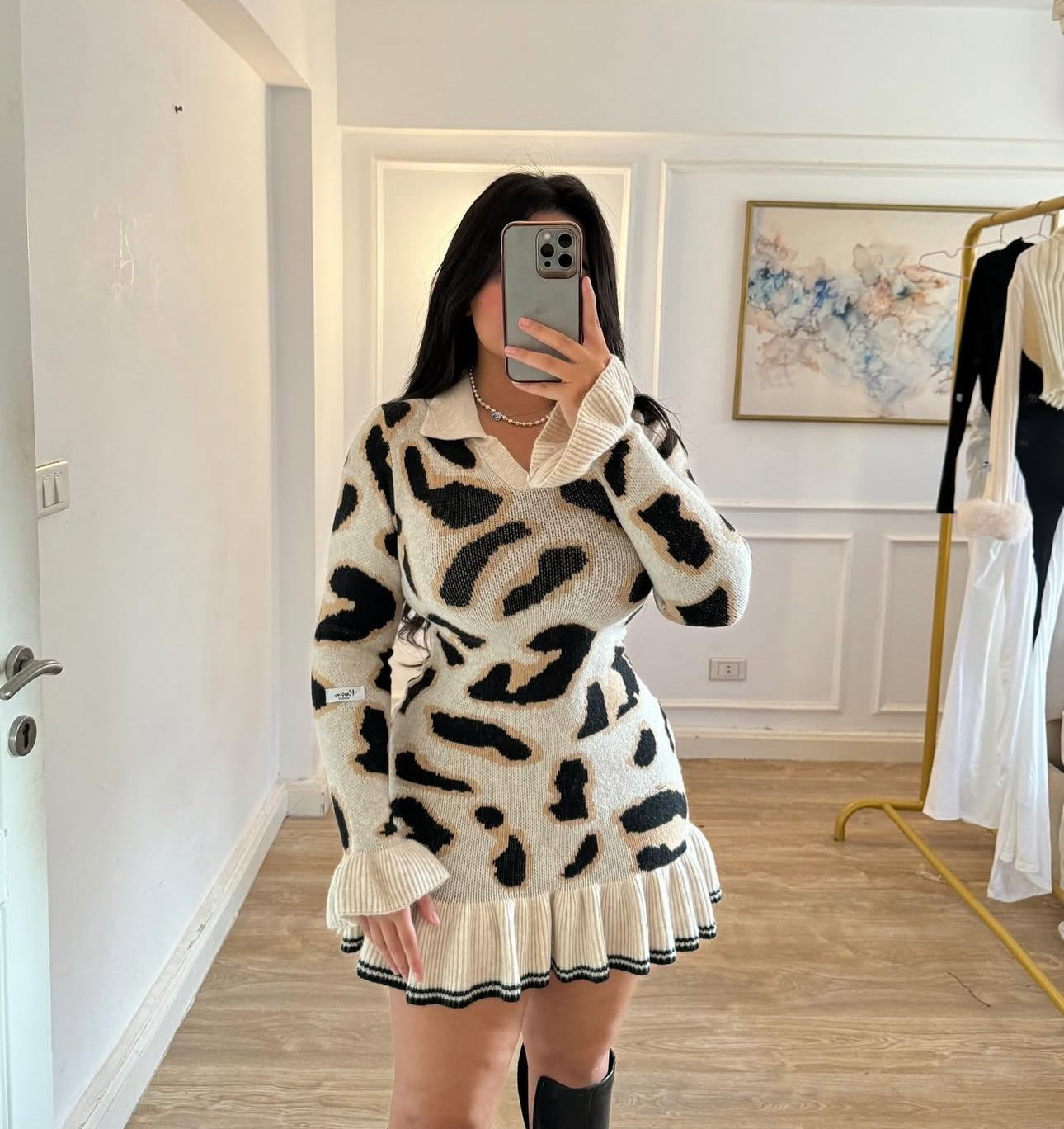 Leopard print dress