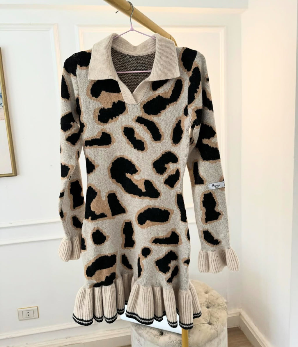 Leopard print dress