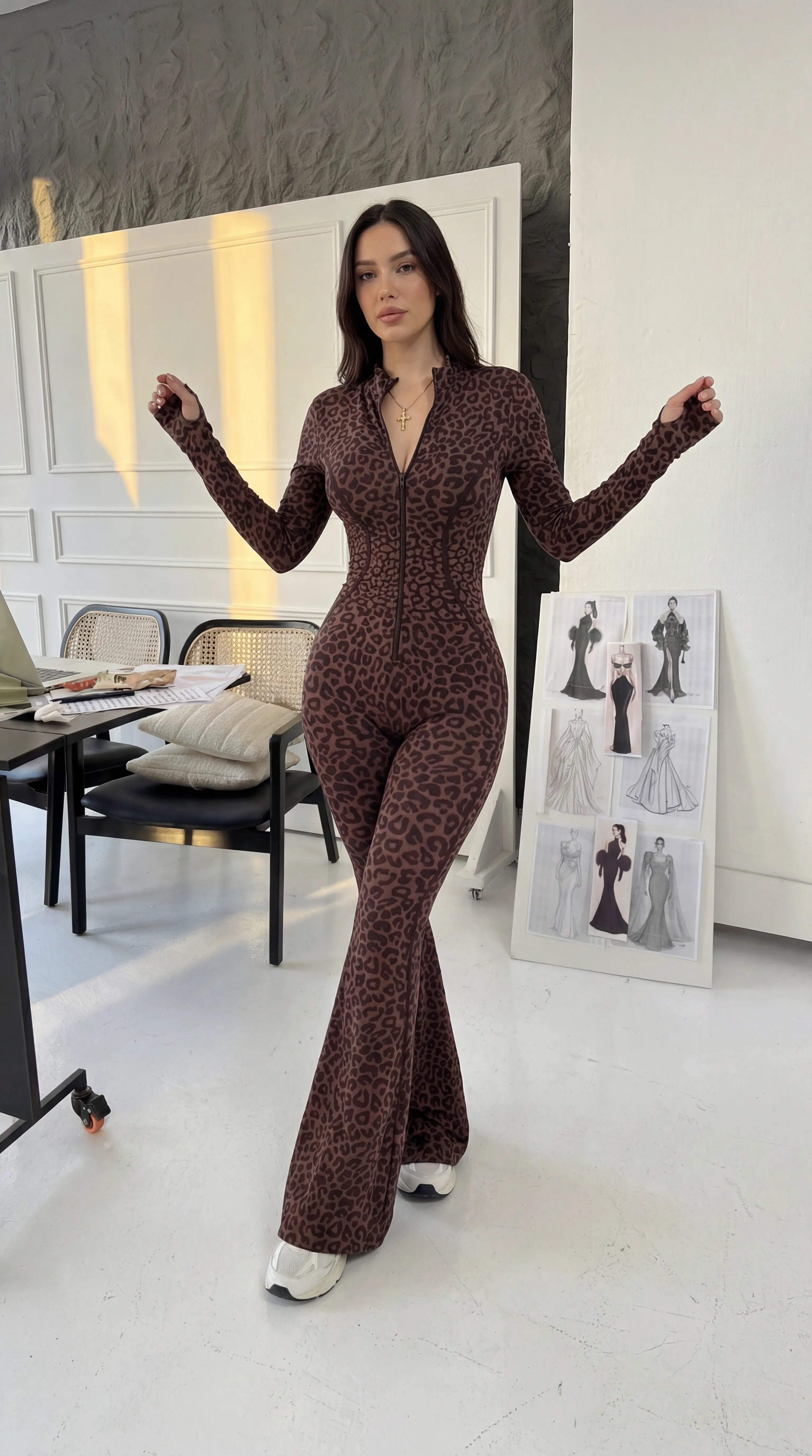 LEOPARD JUMPSUIT