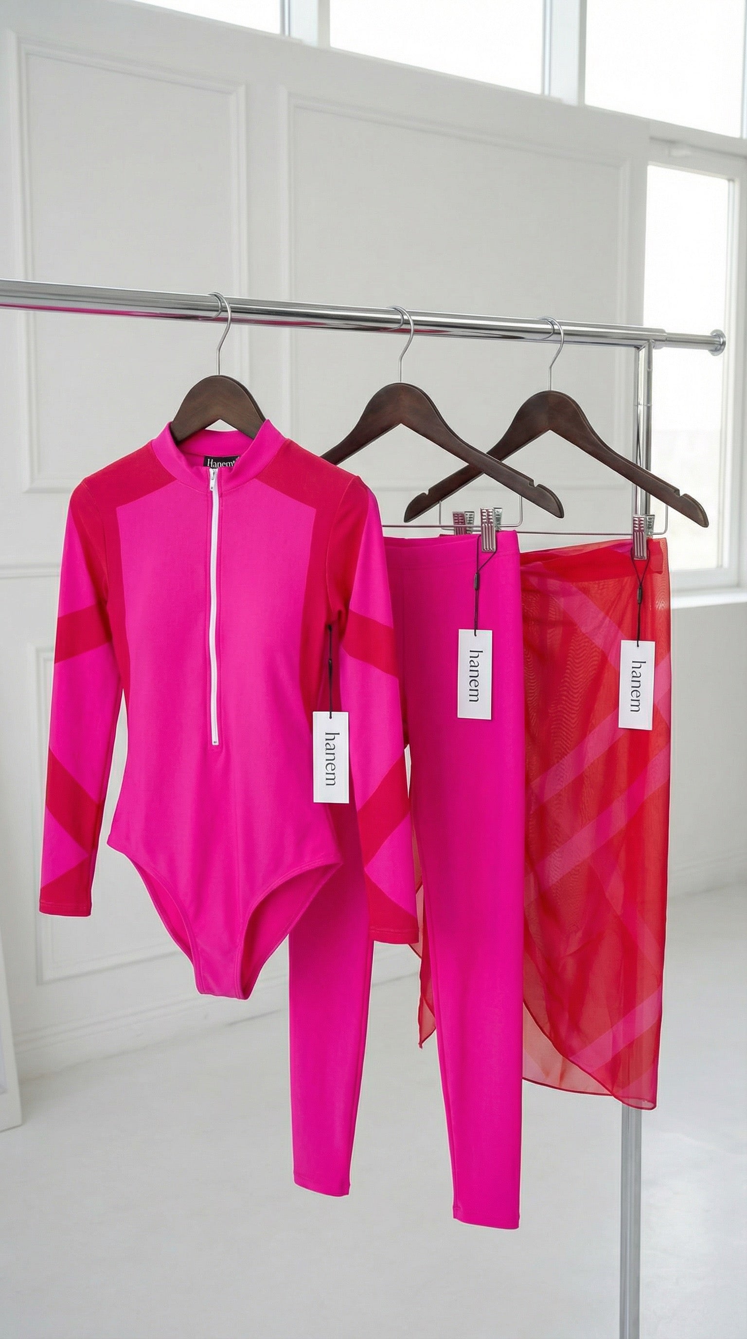 Hot pink burkini